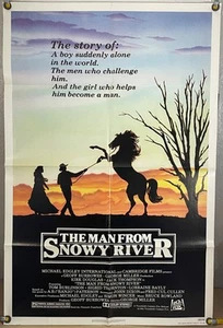 PÓSTER ORIGINAL DE LA PELÍCULA THE MAN FROM SNOWY RIVER FF SIGRID THORNTON 1982 - Imagen 1 de 1