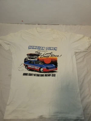 Camisa De Colección Años 90 Hawaiian Punch Divertida Coche Último Arrastre Carreras Orange County Raceway Foto 1 de 4