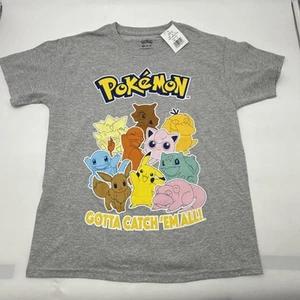 POKEMON GOTTA CATCH'EM ALL GRAY YOUTH T SHIRT SIZE M - NWT - Picture 1 of 11