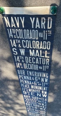 TROLLEY CAPITAL TRACCIÓN WASHINGTON DC TRANSIT DCT SEÑAL ANTIVUELCO 1949 GLEN ECHO PARK Foto 1 de 4