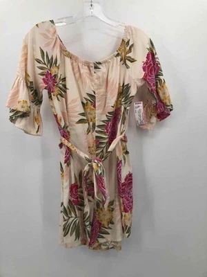 Mameluco Billabong Marfil Talla Pequeña Floral Manga Corta Usado Foto 1 de 3