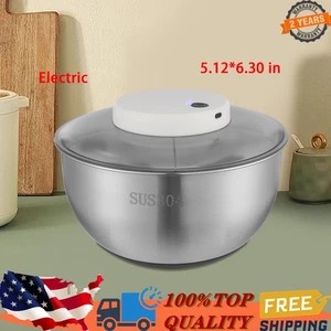 USB Rechargeable Salad Spinner, Electric Lettuce Vegetable Dryer Dehydrator - Picture 1 of 14