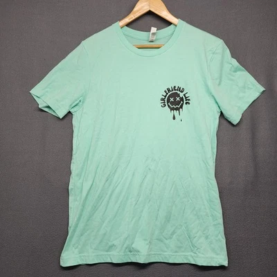 Girlfriend Life Shirt Womens Large Aqua Graphic Tee On My Boyfriend's Last Nerve - Image 1 of 4