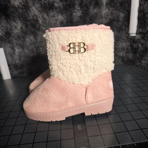 Bebe Girls Faux Shearling Winter Boots – Size 13 – Pink Blush – NEW - Picture 1 of 10