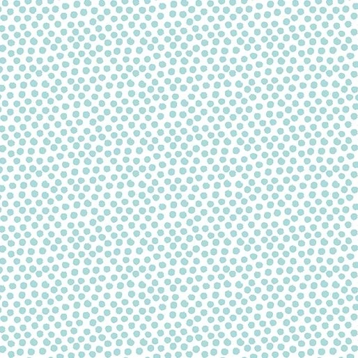 On the Dot Sky/White 44" fabric by Benartex, 9455-82, Into the Woods, cotton - Image 1 of 1