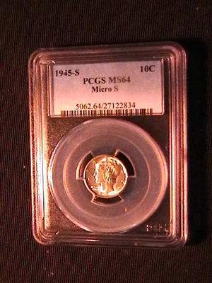 1945-S Mercury Dime (Micro S) -PCGS MS64 - Image 1 of 4
