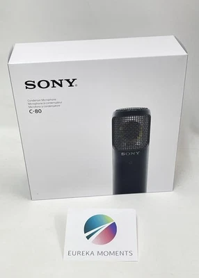 SONY C-80 Black Unidirectional Condenser Microphone Capsule Voice Recording Home - Image 1 of 4
