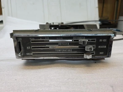 1967-72 Chevy/GMC Truck Heater Control Assembly with A/C And Cables. 7291208  - Image 1 of 4