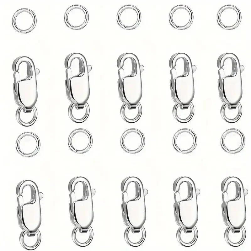 5 PCS Steel Lobster Clasp for Pendant Necklace for Making Jewellery Findings - Image 1 of 4