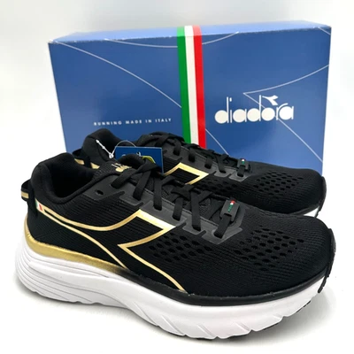 Zapato para correr Diadora Equipe Atomo NUEVO para mujer negro/dorado/blanco varias tallas Foto 1 de 4