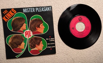 The Kinks Mister Pleasant 7" PS Picture Sleeve Pye France - Image 1 of 4