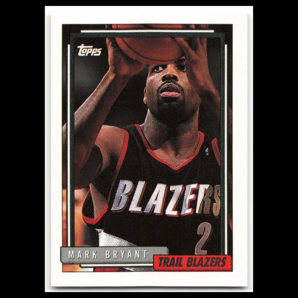 Mark Bryant #235 1992 Topps Portland Trail Blazers Basketball Card NBA NM - Image 1 of 3