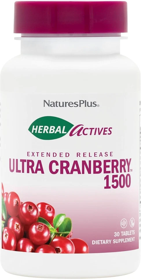 Nature's Plus, Herbal Actives, Ultra Arándano 1500 mg, 30 Comprimidos Foto 1 de 1