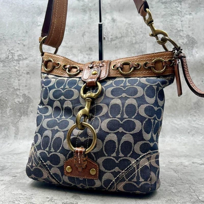 Bolso Bandolera Coach 10406 Azul Denim Hobo De Colección RARO Edición Limitada Foto 1 de 4