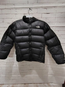 The North Face Black Puffer Coat Size Boys Lare 14/16 - Picture 1 of 5