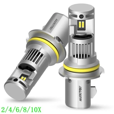 AUXITO 9007 LED Faros Bombillas 6000K Blanco Alto Bajo haz Bombilla Br 2/2/4X Foto 1 de 4