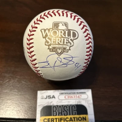 Sergio Romo Firmado Serie Mundial de Béisbol 2010. JSA Foto 1 de 4