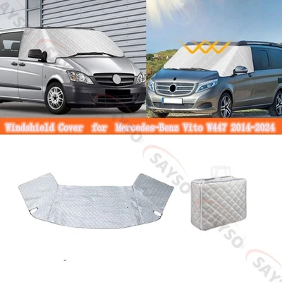 Cubierta de parabrisas de autocaravana bloque UV para Mercedes-Benz vito W447 2014-2024 Foto 1 de 4