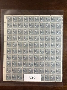 820 US Mint Sheet, 15 cent James Buchanan, Mint NH - Picture 1 of 3