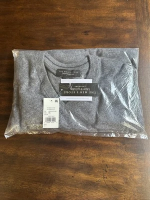 МУЖСКОЙ МАГАЗИН НА BLOOMY'S КАШЕМИР V-ОБРАЗНЫМ ВЫРЕЗОМ СВИТЕР РАЗМЕР XXL СЕРЫЙ ТЕМНО-СИНИЙ НОВЫЙ НЕРАСПАКОВАННЫЙ! - Изображение 1 из 2