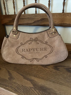 дамская сумочка, восторг, victoria secret, коричневая замша, 13 x 7», 2 секции, хорошее состояние - Изображение 1 из 4