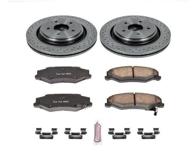 Rear Brake Pad and Rotor Kit 47CRBP54 for Cadillac XLR 2006 2007 2008 2009 - Image 1 of 1