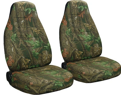 SUZUKI SAMURAI SEAT COVERS CAMO TREE DESIGN FRONT SET choose color - Image 1 of 3