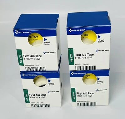 4 Rolls First Aid Only First Aid Fabric Tape  1/2" x 10yds Roll - Image 1 of 4
