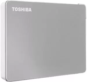 Disco duro externo portátil USB-C USB 3.0 de 2 TB, color plateado para PC - Picture 1 of 12