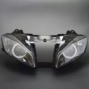 Front Headlight Devil Angel Eye HID Projector Halogen Lamp Fit For Yamaha YZF R6 - Foto 1 di 10