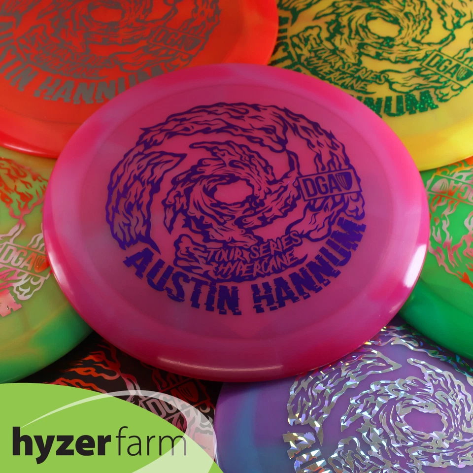 DGA  HANNUM 2023 TOUR SWIRL HYPERCANE *pick weight & color* Hyzer Farm disc golf - Image 1 of 1