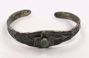 Indianer Sterling Türkis Donnervogel Pfeil Manschette Armband #NA35 - Bild 1 von 4