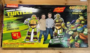 Nickelodeon Teenage Mutant Ninja Turtles POP-OUTZ 4 Stand-Up Characters 4’ Tall - Picture 1 of 18