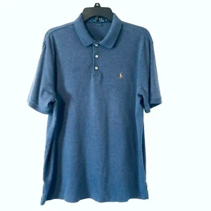 Camisa de golf Polo Ralph Lauren para hombre calce clásico azul talla L algodón suave - Imagen 1 de 6