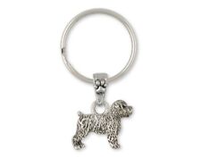Soft Coated Wheaten Key Ring Jewelry Sterling Silver Handmade Dog Key Ring Scw7-