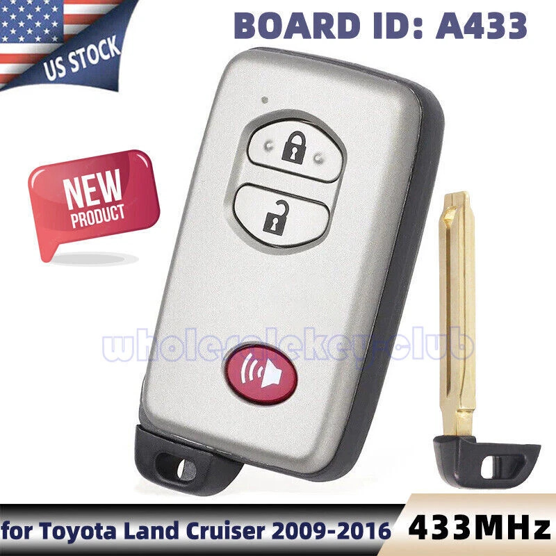 Mando a distancia B53EA A433 para Toyota Land Cruiser 2009 2010 2011 2012 2013-2016 Foto 1 de 4