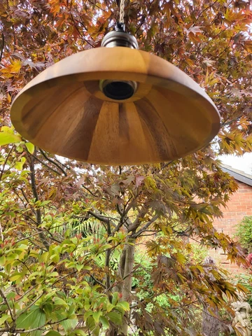 Vintage wood retro mid century light pendant Cover