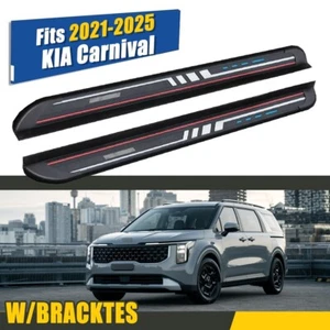 Fits KIA Carnival 2022-2024 2025 Running Boards Side Steps Pedals Nerf Bar ALU - Picture 1 of 15