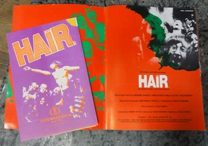 "Hair" Program From The International Hotel Las Vegas Nevada 2 Books 1968 - Imagen 1 de 13