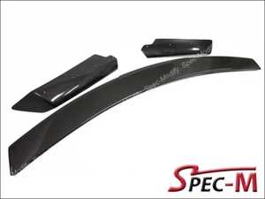 Stage 2 Carbon Fiber Trunk Spoiler w/ Wicker Wing For 14-17 Chevy Corvette C7 CF - Picture 1 of 1
