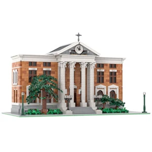Modular Clock Tower Double Corner-style Modular Building 3103 Pieces MOC Build- - Picture 1 of 7