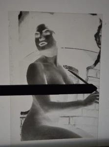 1960s Topless Nude Woman Vintage Photo Negative Image Model Listing 1 - Picture 1 of 2