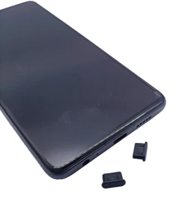 2x Schutzkappe (Staub/Schmutz) für USB-C Anschluss Smartphone, Handy , Schwarz - Bild 1 von 3
