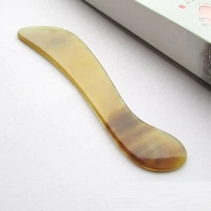 NO.3 Nice Gua Sha Acupuncture Massage Buffalo Horn Body Care Scraping Board Gift - Picture 1 of 1
