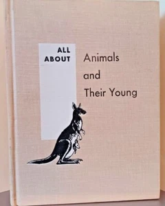 ALL ABOUT ANIMALS AND THEIR YOUNG  Robert McClung Vintage Hardback 1958 - Imagen 1 de 2