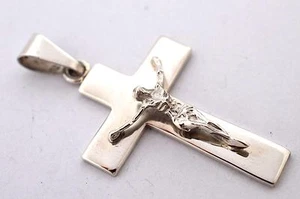 Taxco Mexico 925 Sterlingsilber Kruzifix Kreuz Anhänger Top. 12 Gramm - Bild 1 von 11