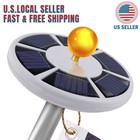 Outdoor Solar Powered Flag Pole Light 26 LED Auto Active Super Bright Waterproof