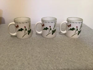 SET of 3 STUDIO NOVA by Mikasa "Garden Bloom" MUGS Y2372. #CBG-4 - Picture 1 of 7