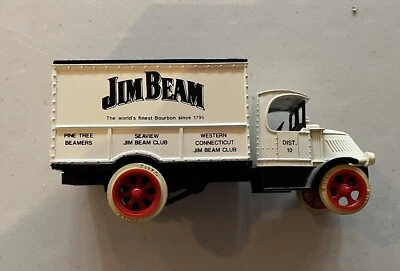 ERTL Blanco CAMIÓN MODELO FUNDIDO A PRESIÓN BANCO DE MONEDAS 1:34 JIM BEAM Foto 1 de 4