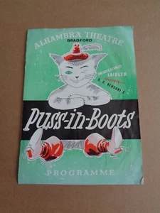 Tommy Cooper - Gato con botas - 1961 Bradford Panto Programme (George Bolton) - Imagen 1 de 2
